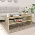 thumbnail image 1 of vidaXL Table Basse Chêne Sonoma 100x40x40 cm Bois Composite, 1 of 4