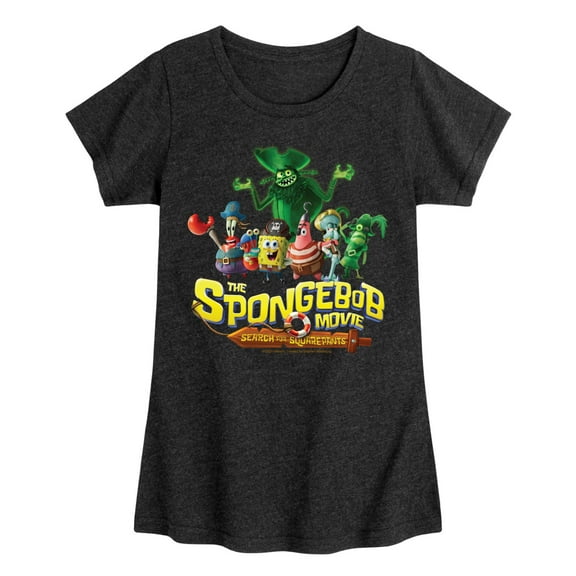 The Spongebob Movie: Search For Squarepants - Logo - Youth Girls Short Sleeve T-Shirt