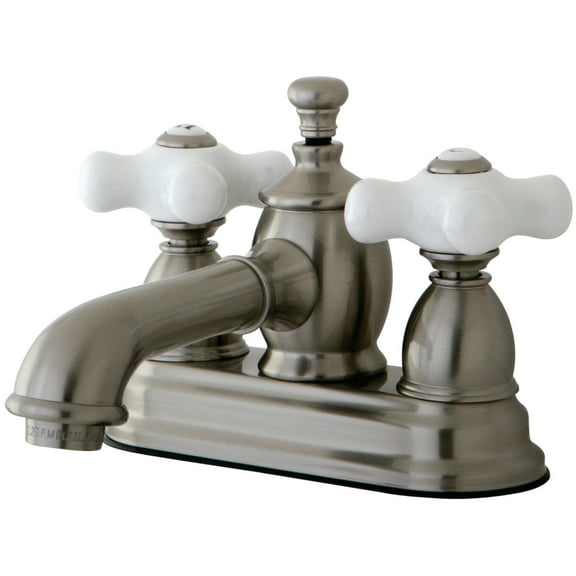 Kingston Brass KS7008PX 4 in. Centerset Bathroom Faucet, Brushed Nickel