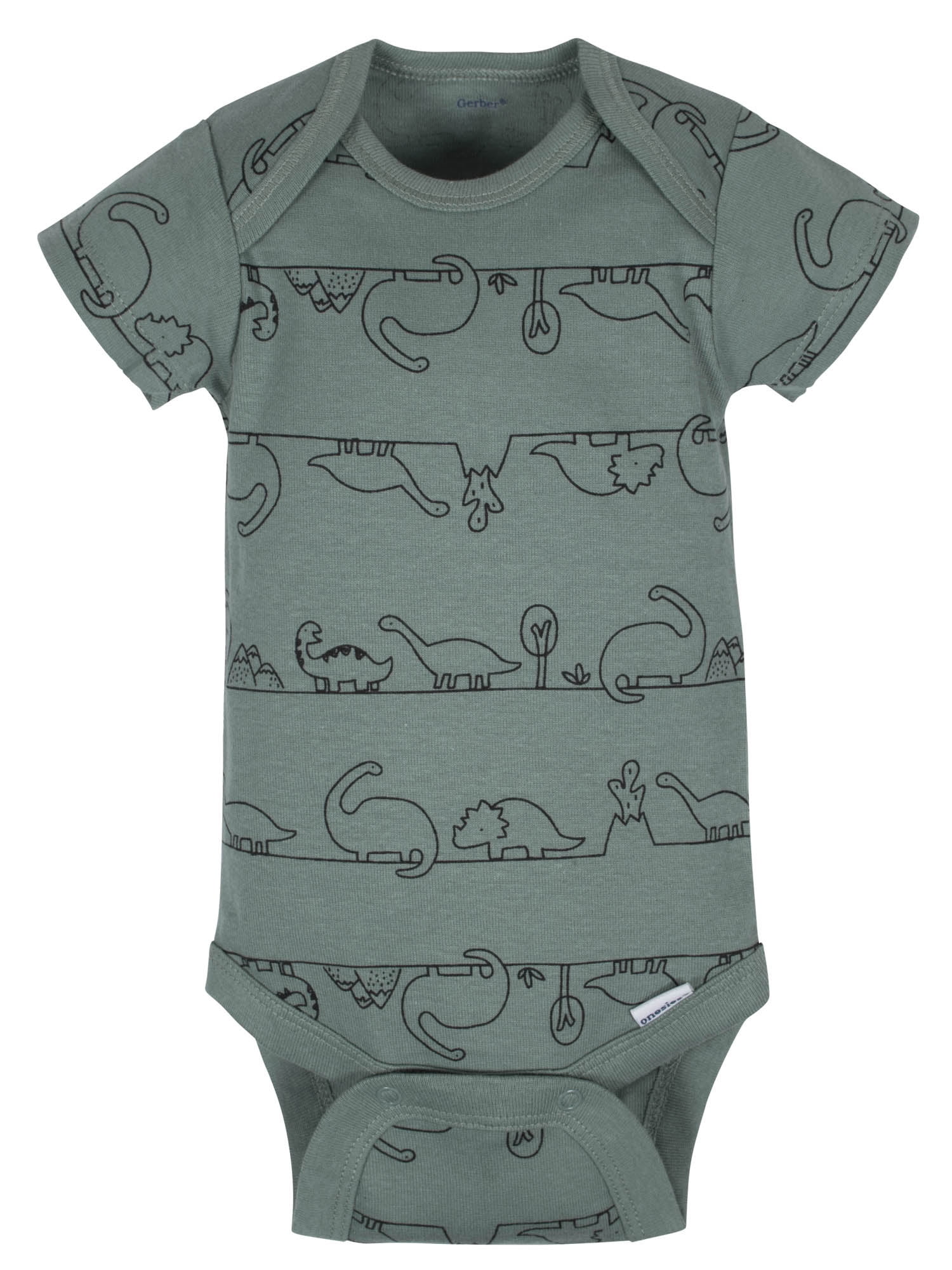 Gerber Organic Cotton Short Sleeve Onesies Bodysuits, 3pk (Baby Boy)
