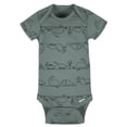 thumbnail image 3 of Gerber Organic Cotton Short Sleeve Onesies Bodysuits, 3pk (Baby Boy), 3 of 5