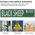 thumbnail image 3 of Metal Sign Black Sheep Blvd Vintage Signs Retro Tin Signs Plaque Aluminum Street Sign For Bedroom Kitchen Garden Wall Pub Club Coffee Hanging Sign Decor 4X16 Inches, 3 of 7