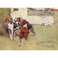 thumbnail image 2 of Illustration Peter The Fox Terrier With Three Big Dogs Poster Print By Mary Evans Picture Library, 2 of 4