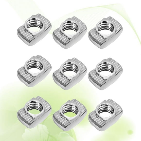 WEUVEB 200Ud Almohadillas T-Nut De Carbono Para Perfil De Aluminio Color Plata