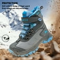 thumbnail image 3 of FANGFIUP Boys Hiking Boots Kids Hiking Shoes Girls Outdoor Warm Winter Snow Boots Adventure Trekking Shoes Anti-skid Sneakers Steel Buckle Durable Comfortable, 3 of 9