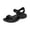 Black_015, variant on Women's Solid Color EVA Sport Sandals, breathable adjustable hook-and-loop flat sandals, comfy non-slip slides for casual outdoor and daily wear. Beige 5.5（EU-36）