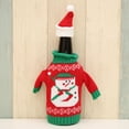 thumbnail image 2 of Festive Bottle Knitted Sweater Covers Set for Holiday Celebrations, 2 of 7