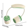 thumbnail image 3 of Portable Wearable Neck Fan for & Adults, Lightweight 6.3 oz Rechargeable Foldable Hands-Free Mini Fan, 360Â° Adjustable Airflow for Travel Office Commuting, 3 of 6