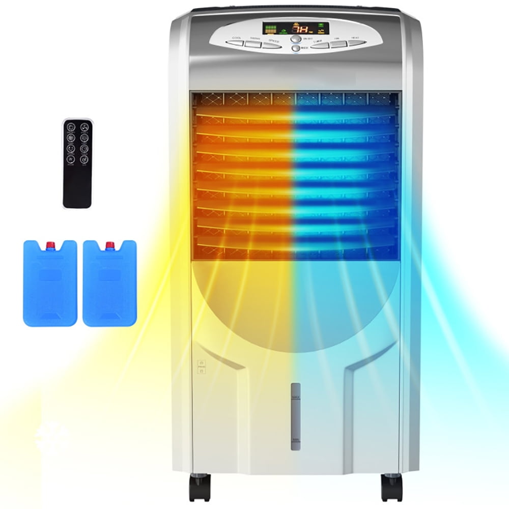 Spaco Portable Air Cooler Fan with Heater and Humidifier Function, Air Conditioners, Mist Cooling Fan, Portable Ac Units for Rooms, Bedroom, Office, RV and Camping