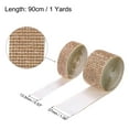 thumbnail image 2 of Unique Bargains 2 Roll 1 Yard 13.5/27mm Self Adhesive Crystal Rhinestone Ribbon for Crafts Project, Champagne, 2 of 5