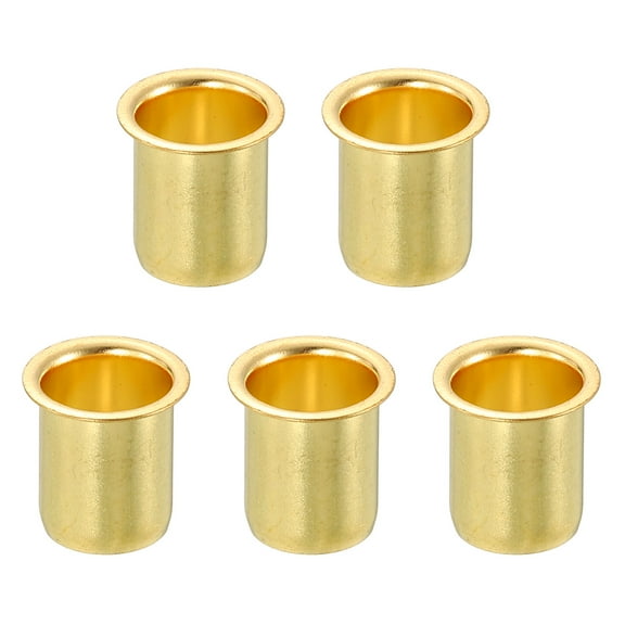 5Pcs Fit for 12mm(15/32") Tube ID Brass Compression Fitting, Insert Tube Support Compression Sleeve Fitting, Sleeve Ferrules for Water Oil Air Pipe