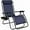 Navy Blue, variant on Adjustable  Lounge Chair with Steel Mesh Fabric, Reclining Outdoor Chair with Comfort Pillow and Cup Holder
