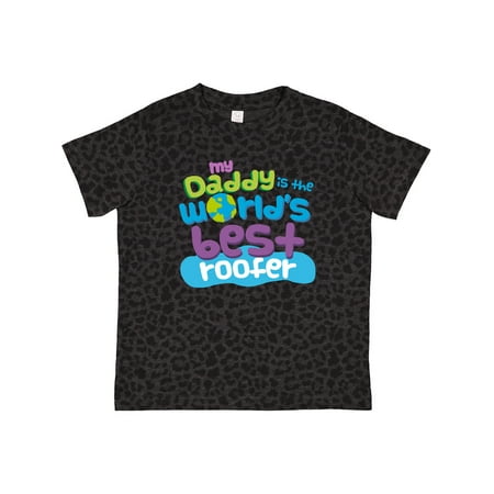 

Inktastic My Daddy is the World’s Best Roofer Gift Toddler Boy or Toddler Girl T-Shirt