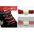 thumbnail image 3 of Santimon 2 Pairs Fashion Reflective Shoelace for Canvas Sneakers/ Boots/ Sport Shoes 55" Red, 3 of 8