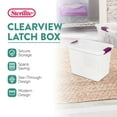 thumbnail image 3 of Sterilite 27 Qt ClearView Latch Storage Stackable Bin with Latching Lid, 12 Pack, 3 of 7