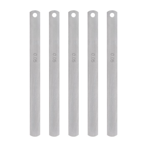 5 Packs Mn Steel Feeler Gauge 0.05mm Thickness 150mm Length Metric Filler Thickness Gage Gap Measuring Tool
