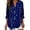 Navy, variant on MEICHEN Womens Cotton Linen Tops for Women Spring Summer V Neck Roll Up LongSleeve T Shirts Plain Graphic Tees