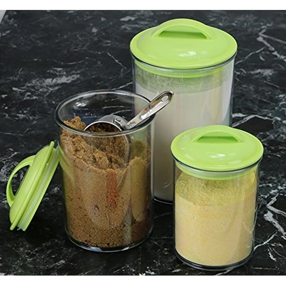 Reston Lloyd Lime- Acrylic Canister, Set of 3