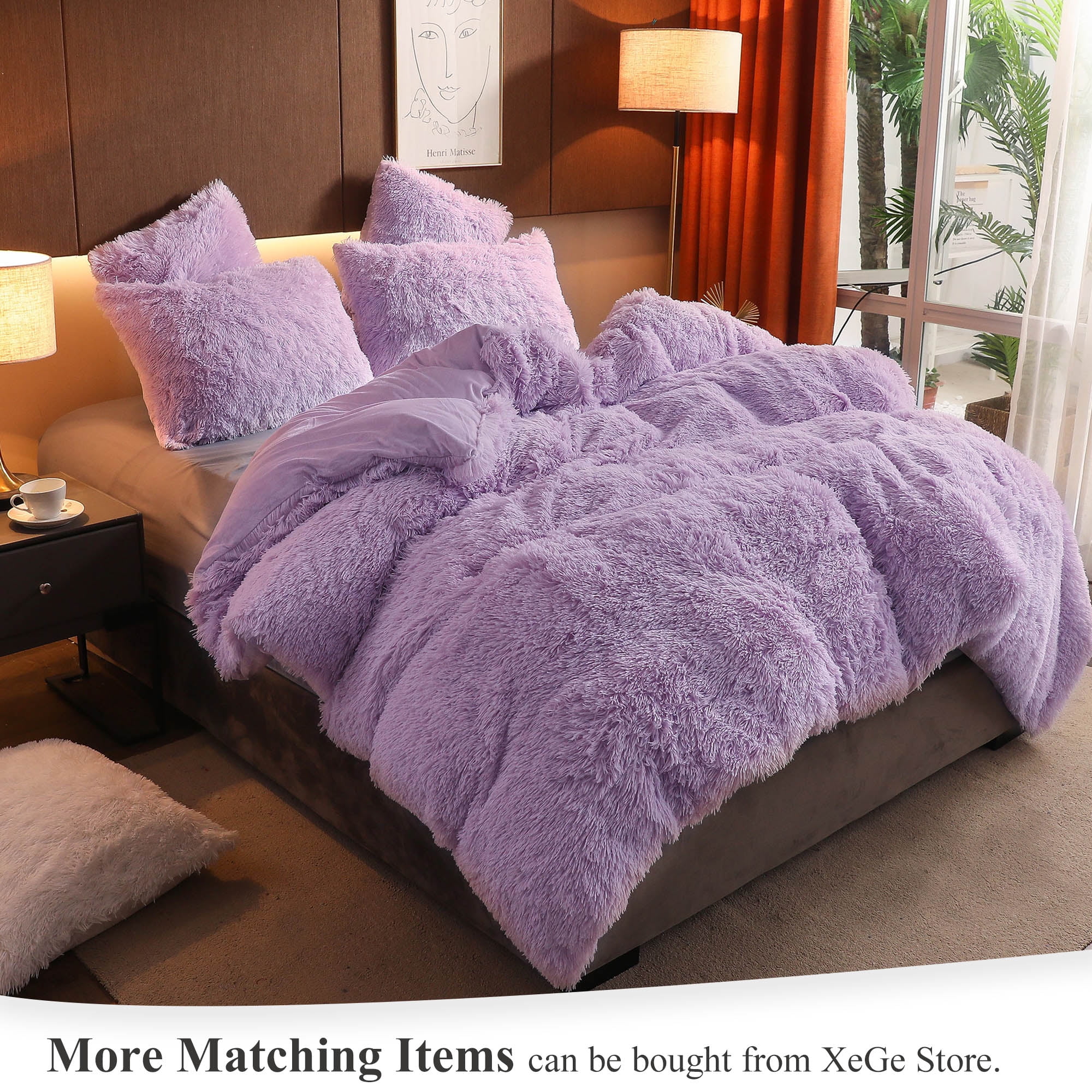 Light purple fluffy pillow hotsell