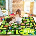 thumbnail image 4 of CAROMIO Kids Rug 8 x 10 Road Rug for Kids Toddler Classroom Car Street Traffic Carpet Kids Bedroom Rug for Kids Bedroom Nursery Playroom Classroom, Green/Black, 4 of 5