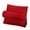 Red, variant on Reading Pillow Bed Wedge Backrest Lounge Cushion with Pockets | Back Support for Sitting Up in Bed,Size M Purple