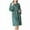 Green, variant on Maplenight Womens Fuzzy Robes Striped Hooded Loungewear Soft Long Plush Fleece Bathrobes with Pockets