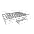 thumbnail image 3 of Nexera 375406 3-Drawer Storage Bed Frame, 3 of 8