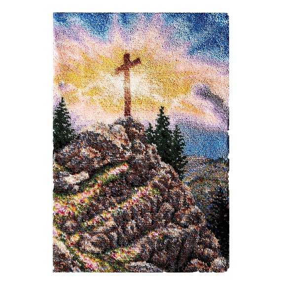 Cross | Rug Making Latch Hooking Kit