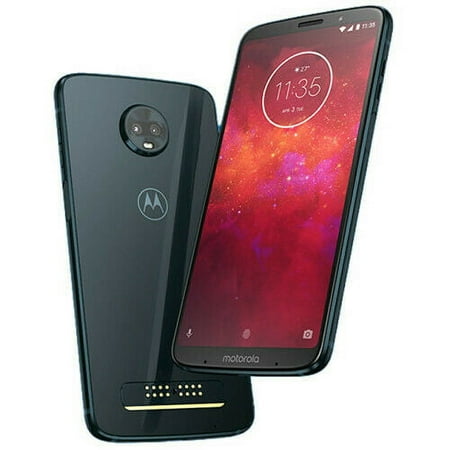 Motorola Moto Z3 play XT1929 XT1929-3 32GB - Blue Phone GSM Unlocked 4G. A Grade Used