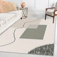 thumbnail image 5 of 5.3'x7.5' big carpet for living room carpet runner for hallway area rug neutral cute area rug low pile area rug, 5 of 10