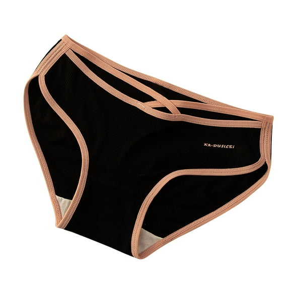 Iyufng Plus Size Panties for Women,Women's Panties Women Print Comfortable Solid Women's Fashion Middle Waist Briefs,Womens Panties