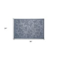 thumbnail image 3 of HomeRoots 555297 24 x 36 in. Light Gray Rubber Botanical Leaves Outdoor Door Mat, 3 of 3