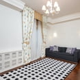 thumbnail image 1 of Casavani Pure Cotton Entrance Hall Area Rug, Black 6x8 feet, 1 of 6