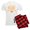 With Red Plaid Pant, variant on CafePress - Most Wonderful (Orange) Pajamas - Men's Light Loose Fit Cotton Pajama Set