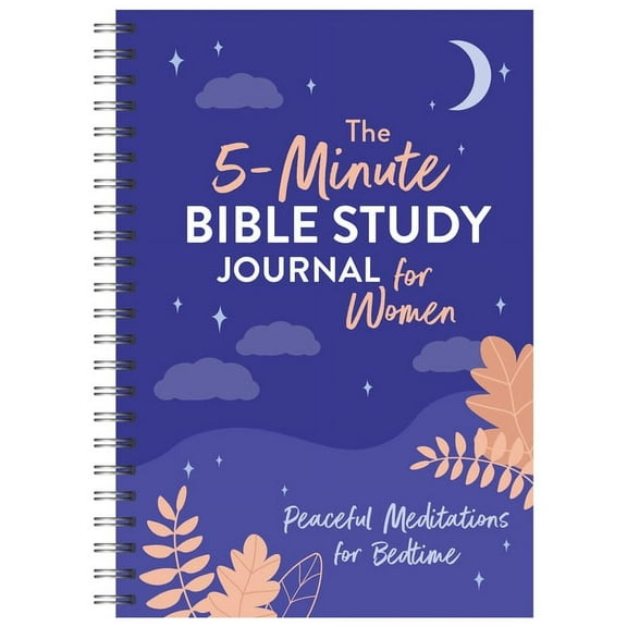 The 5-Minute Bible Study Journal for Women: Peaceful Meditations for Bedtime