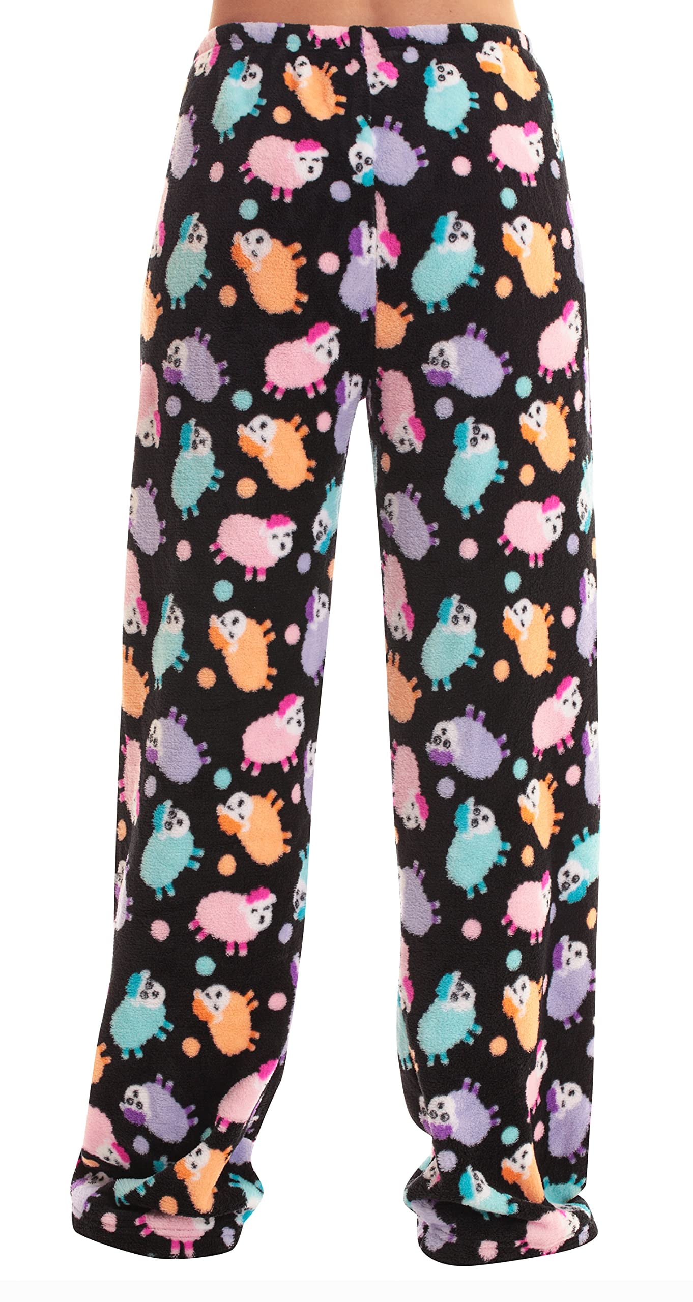 Women's Cozy Pajama Set Purple Plaid Pants and Cotton Soft Heart T shi