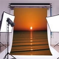 thumbnail image 2 of ABPHOTO Polyester Sea Photo Background Children for Baby Photo Studio Props Photography Backdrops Sunset 5x7ft, 2 of 4