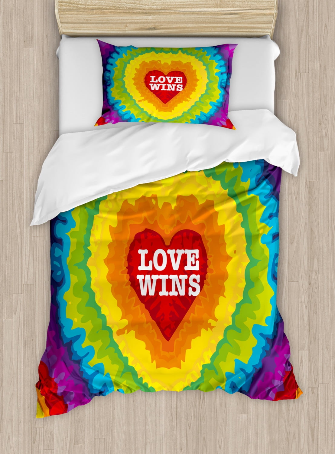 Download Pride Duvet Cover Set, Love Wins Celebration Tie Dye ...