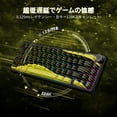 thumbnail image 3 of ATTACK SHARK X65PRO HE Rapid Trigger Wireless Gaming Keyboard, 0.01mm RT Accuracy 8000Hz Wired Keyboard with Magnetic Switch, Adjustable Actuation, Snap Tap, RGB Lighting for PC/Mac (Black Yellow), 3 of 7