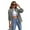 Light Grey, variant on LYMAYTER Women's Spring Shirt Long Sleeve Jacket Loose Top Ripped Denim Women's Top S-2XL