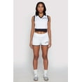 thumbnail image 2 of Womens Brooklyn Sleeveless Johnny Collar Top, 2 of 5
