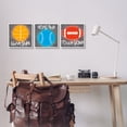 thumbnail image 3 of Stupell Industries Sports Graffiti Phrases Sports Painting White Framed Art Print Wall Art, 12 x 12, Set of 3, 3 of 10