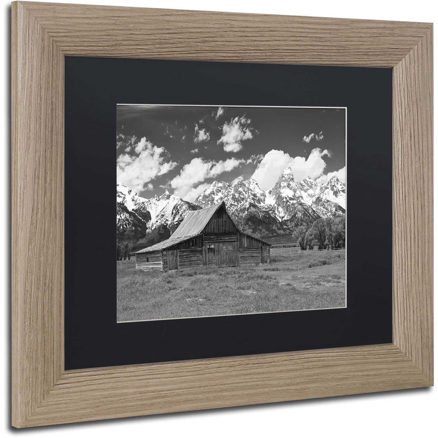 Trademark Fine Art "Thomas Moulton Barn" Canvas Art by Michael Blanchette Photography Black Matte, Birch Frame
