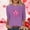Purple, variant on Goodtrade8 Womens Plus Size Tops 3/4 Sleeve Crew Neck Pullover Holiday Cute Gifts for Girlfriend Shirts for Women Graphic