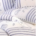 thumbnail image 2 of Seaside Shells Nautical Coastal Full and Queen Cotton Lightweight Machine Washable Reversible Quilt, 2 of 4