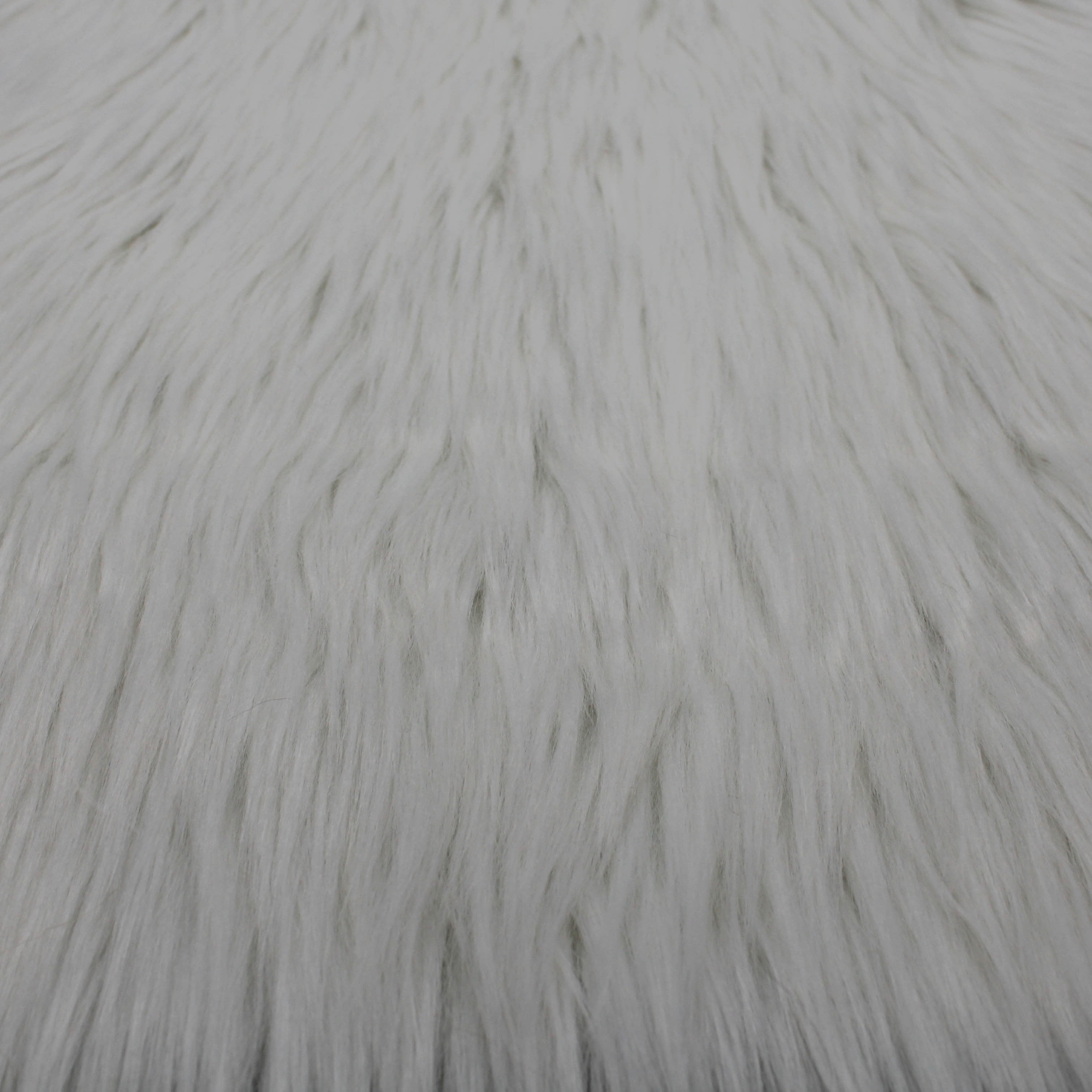 White Faux Fur Fabric Long Pile Mongolian by the Yard, DIY Projects ...