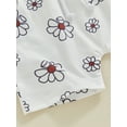 thumbnail image 7 of Bagilaanoe 2pcs Newborn Baby Girl Shorts Set Short Sleeve Floral T Shirt Tops + Shorts 3M 6M 12M 18M 24M Infant Casual Summer Clothes, 7 of 7