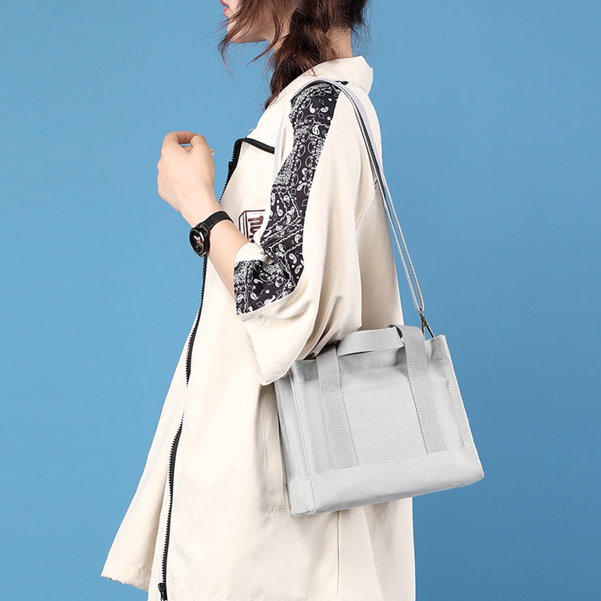 Mini Tote Bag for Women Canvas Crossbody Purse Purse Tote Bag for Women Crossbody Shoulder Purses and Handbags