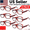 +1.00 Strength, variant on Reading Glasses Mens Womens Readers 6 PACK Square Frame Unisex Style Specs NEW!