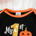 thumbnail image 6 of Vividxx Baby Boys Halloween Outfits Sets Pumpkin Print Long Sleeve Bodysuit Striped Pants Hat 3PCS Sets For Casual Beach School Party Fall Winter Cozy Dailywear, 6 of 8